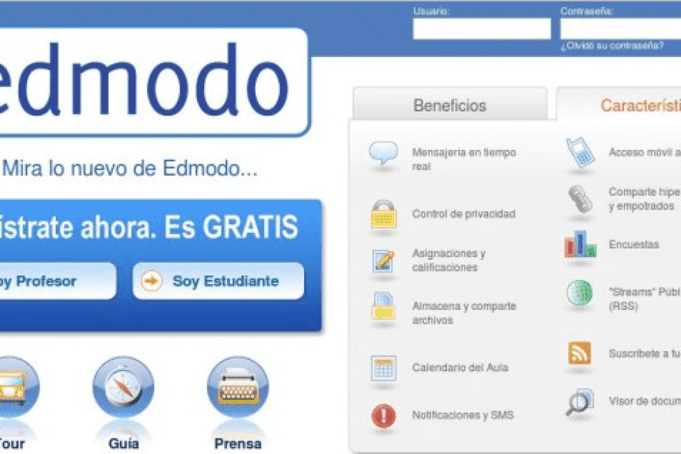 Edmodo, como aula virtual, red social y blog