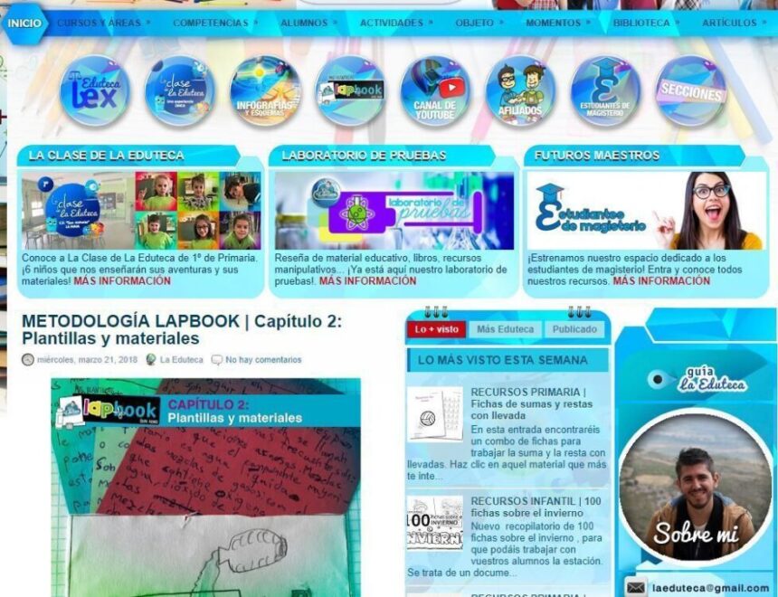 Webs Con Plantillas Para Crear Lapbooks En Clase