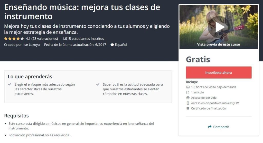 Enseñando música: mejora tus clases de instrumento