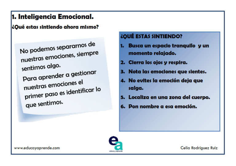 Recursos Para Trabajar Inteligencia Emocional En Clase 5340