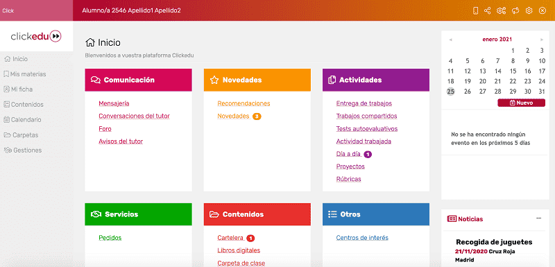 Clickedu Una plataforma de gestión integral