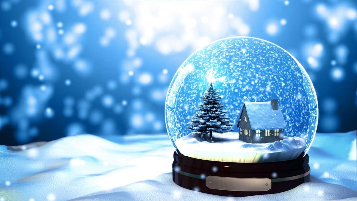 Bola de Nieve Navidad Personalizada Papá Noel + Foto - Azul - La Vida Es  Algo Más