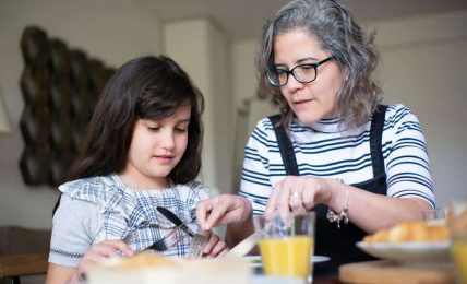 Juegos comida saludable en familia