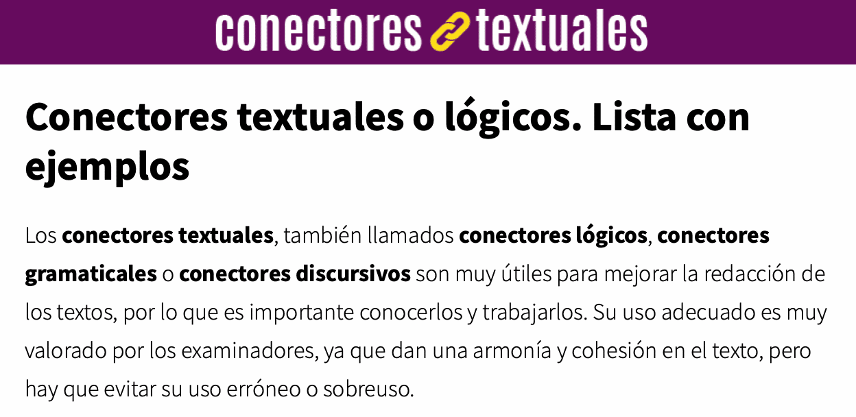 Conectores Textuales: Qué Son, Cuándo Se Usan Y Recursos Para Trabajarlos