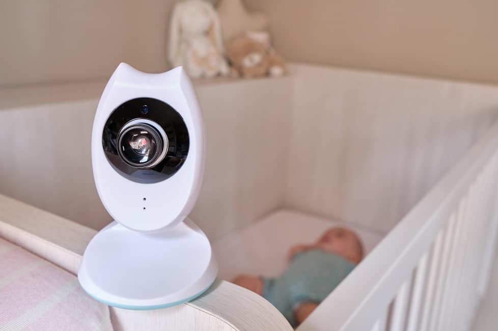 Monitor Para Bebes Camara De Seguridad Cuidado Del Bebe Vision Nocturna  1080P HD