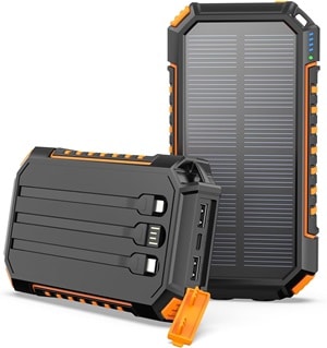 Riapow T11X, Powerbank Con Carga Solar