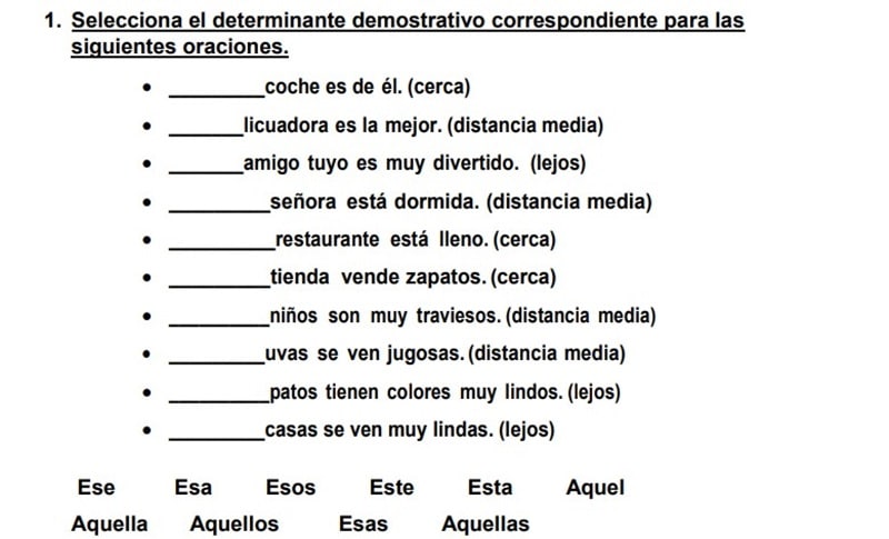 Repasar Los Determinantes