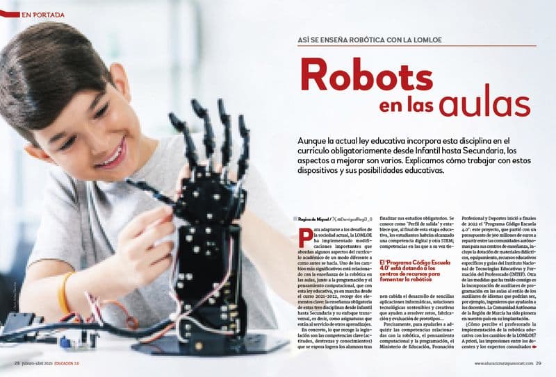 Robots en las aulas revista EDUCACIÓN 3.0